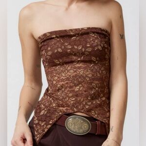 Urban Renewal Shimmer Lace Tube Top NWT